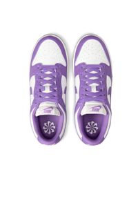 Buty Mężczyzna Nike Dunk Low biały. Okazja: na co dzień. Kolor: fioletowy
