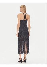 SIMONA CORSELLINI - Simona Corsellini Sukienka dzianinowa P25CPABO0401 Czarny Slim Fit. Kolor: czarny. Materiał: wiskoza #3