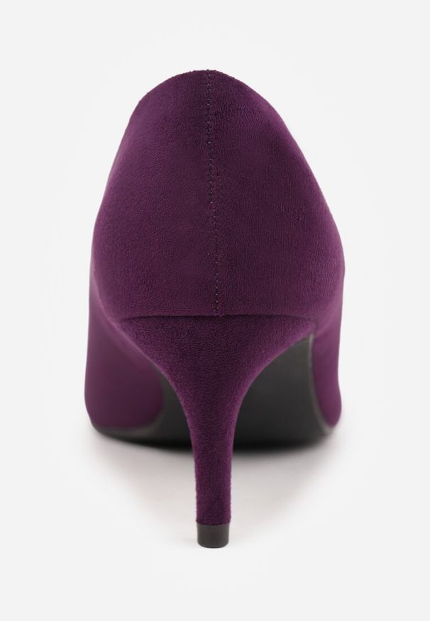 Renee - Fioletowe Czółenka na Szpilce w Klasycznym Stylu Savora. Okazja: na spotkanie biznesowe. Nosek buta: szpiczasty. Kolor: fioletowy. Obcas: na szpilce. Styl: klasyczny. Wysokość obcasa: średni