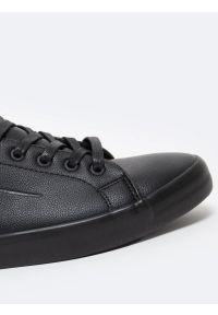 Big-Star - Sneakersy męskie ze skóry ekologicznej czarne OO174019 906. Okazja: na spacer, na co dzień. Nosek buta: okrągły. Kolor: czarny. Materiał: skóra ekologiczna. Szerokość cholewki: normalna. Sport: turystyka piesza #8