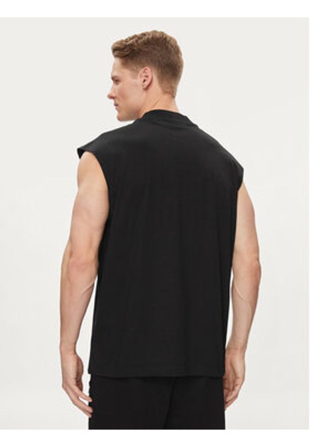 Hugo Tank top Navertz 50509773 Czarny Regular Fit. Kolor: czarny. Materiał: bawełna