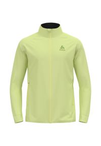 Odlo - Kurtka techniczna męska ODLO Brensholmen Jacket. Kolor: zielony, wielokolorowy, żółty. Sport: turystyka piesza