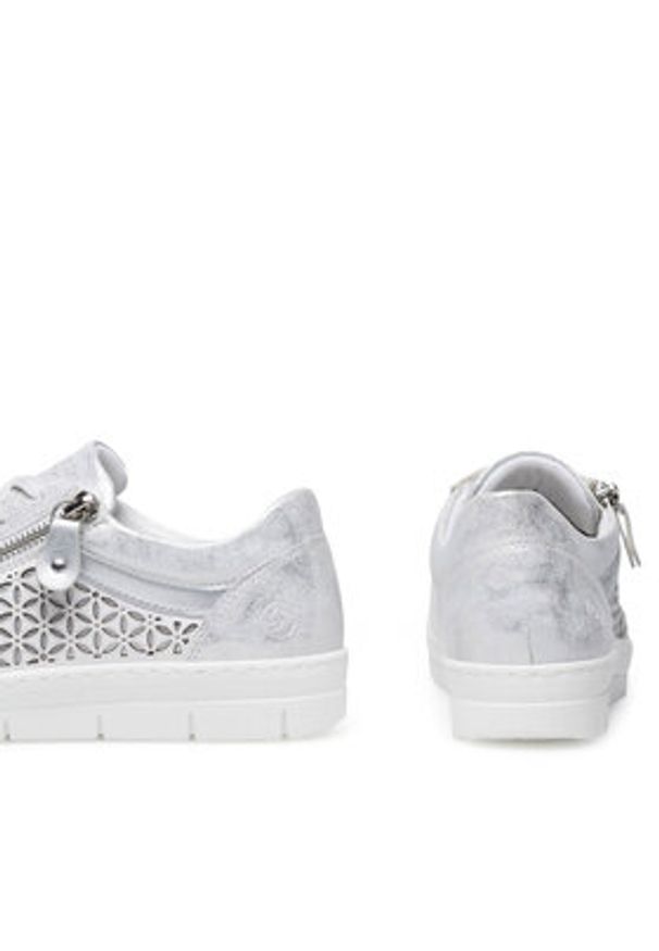 Remonte Sneakersy D5830-91 Srebrny. Kolor: srebrny. Materiał: materiał