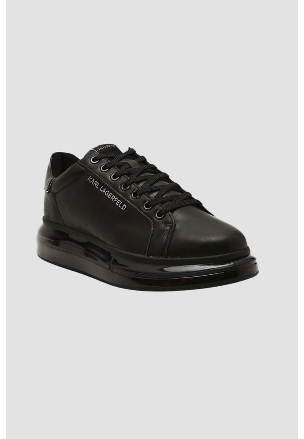 Karl Lagerfeld - KARL LAGERFELD Czarne sneakersy KAPRI KUSHION Lo Lace Lthr. Kolor: czarny