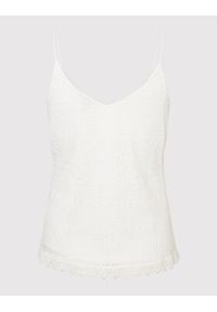 Vero Moda Top Honey 10190150 Biały Regular Fit. Kolor: biały. Materiał: bawełna