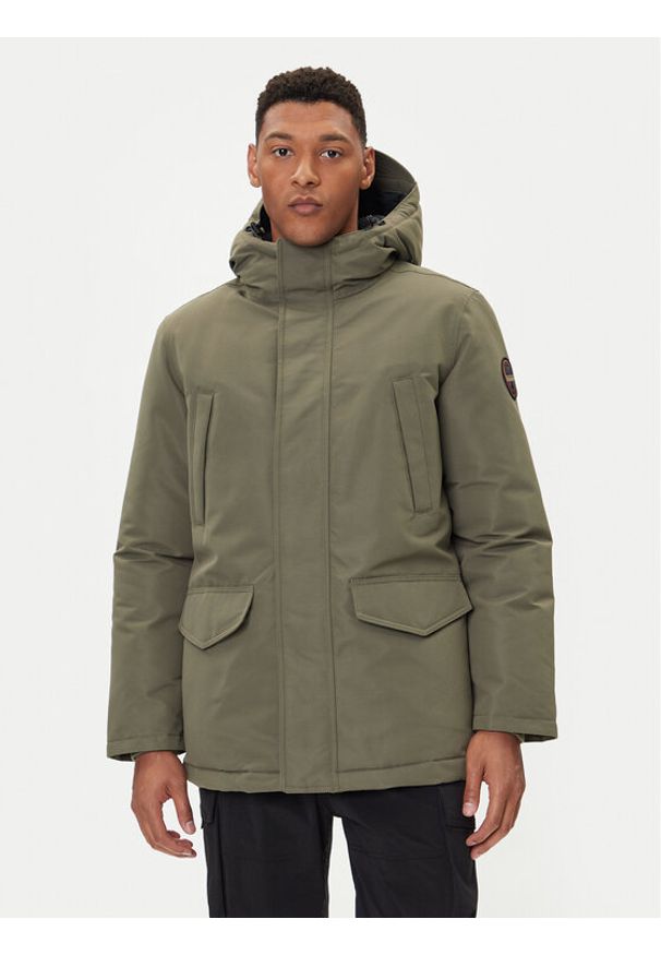Napapijri Kurtka zimowa A-Cornier NP0A892J Zielony Regular Fit. Kolor: zielony. Materiał: syntetyk. Sezon: zima