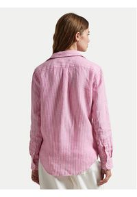 Polo Ralph Lauren Koszula 211970691001 Różowy Regular Fit. Typ kołnierza: polo. Kolor: różowy. Materiał: len #3