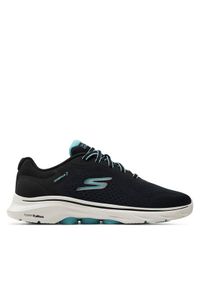 skechers - Skechers Sneakersy Go Walk 7-Cosmic Waves 125215/BKTQ Czarny. Kolor: czarny. Materiał: mesh, materiał