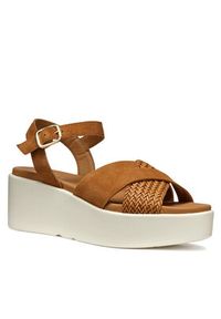 Geox Sandały D Xand 2.2S D55M1B 00022 C6001 Brązowy. Kolor: brązowy. Materiał: skóra, zamsz #4
