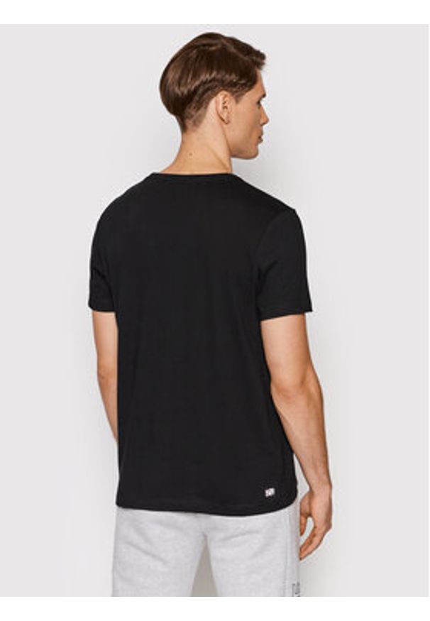 Lacoste T-Shirt TH2042 Czarny Regular Fit. Kolor: czarny. Materiał: bawełna
