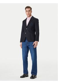 TOMMY HILFIGER - Tommy Hilfiger Marynarka Pennu Crest Club MW0MW41807 Granatowy Slim Fit. Kolor: niebieski. Materiał: wełna #7