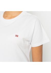 Koszulka damska Napapijri Salis SS W 1 (NP0A4FAC0021). Kolor: biały