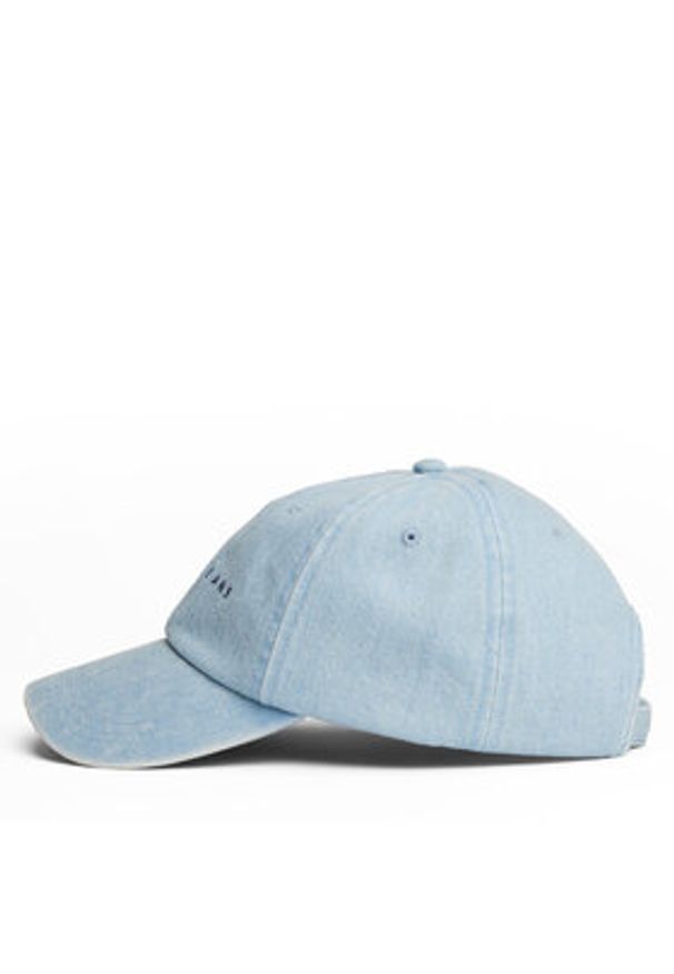 Tommy Jeans Czapka z daszkiem Linear Denim Cap AW0AW17912 Błękitny. Kolor: niebieski. Materiał: bawełna