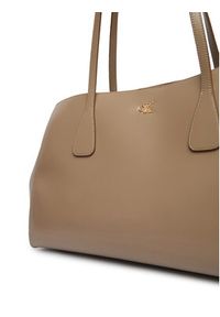 Calvin Klein Torebka Ck Snap Large Tote LV04F3502G Beżowy. Kolor: beżowy. Materiał: skórzane #5