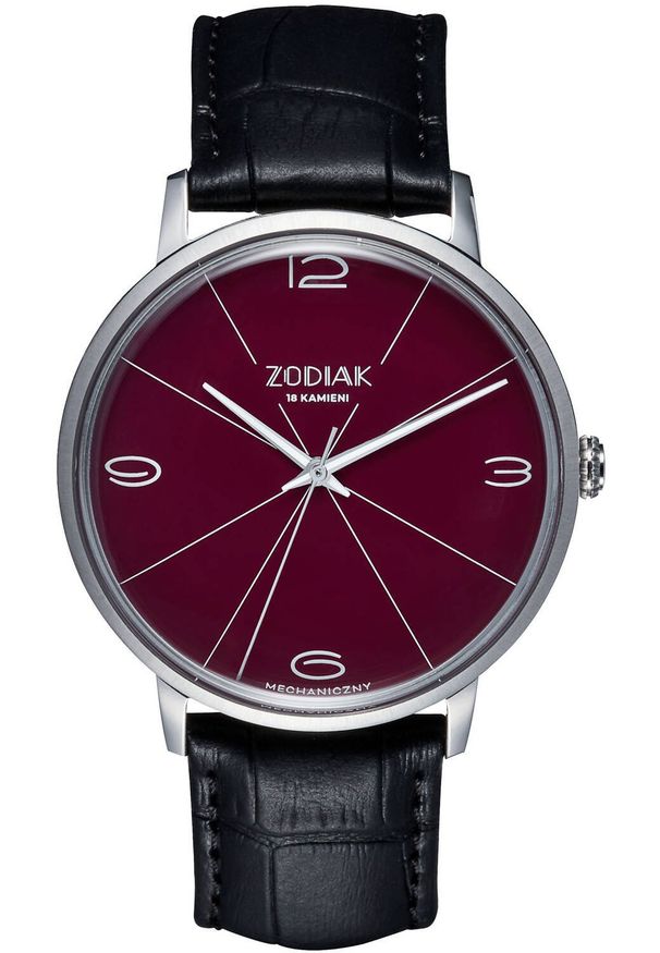 BŁONIE - Zegarek Błonie Zodiak Mechaniczny Śliwka męski .. Rodzaj zegarka: analogowe