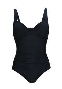 TOP SECRET - Jednoczęściowy kostium kąpielowy damski. Kolor: czarny. Materiał: materiał, tkanina #2