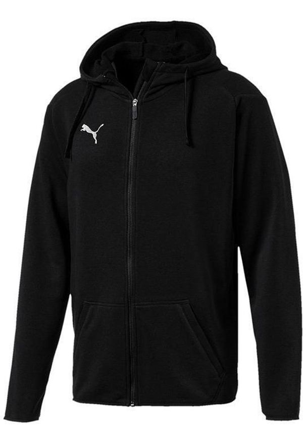 Bluza sportowa męska Puma Liga Casuals Hoody. Typ kołnierza: kaptur. Kolor: czarny. Materiał: bawełna, poliester. Sport: piłka nożna