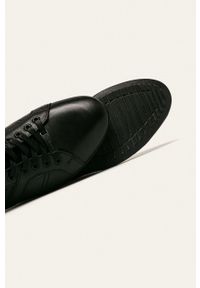 Wojas - Buty skórzane. Nosek buta: okrągły. Kolor: czarny. Materiał: skóra #5