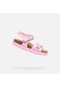 Sandały Geox Model J Sandal Bubblebow G Kolor Rose. Kolor: różowy. Materiał: tkanina. Sezon: lato