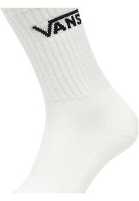 Vans Zestaw 3 par wysokich skarpet unisex VN000QBV Biały. Kolor: biały. Materiał: materiał, bawełna #4