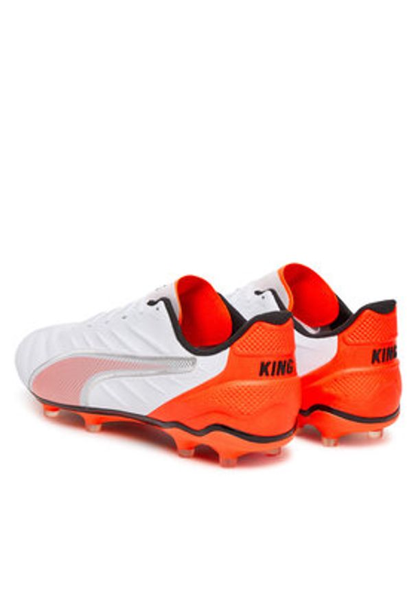 Puma Buty do piłki nożnej King Pro Fg/Ag 108828 01 Biały. Kolor: biały. Materiał: skóra