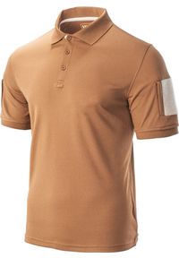 Koszulka sportowa męska Magnum Polo. Typ kołnierza: polo. Kolor: brązowy. Materiał: bawełna. Wzór: moro