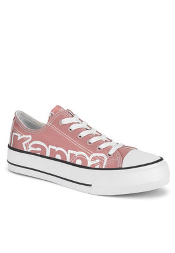 Kappa Trampki YL201409 Różowy. Kolor: różowy. Materiał: materiał