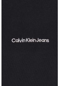 Calvin Klein Jeans bluza męska kolor czarny z aplikacją. Kolor: czarny. Wzór: aplikacja. Styl: klasyczny #3