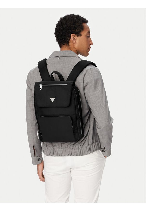 Guess Plecak HMBEHN P6211 Czarny. Kolor: czarny. Materiał: materiał