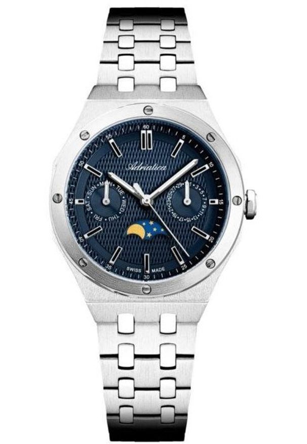 Zegarek damski Adriatica A3337.5115QF srebrny. Kolor: srebrny