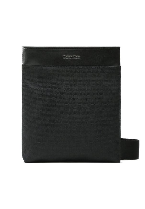 Calvin Klein Saszetka Jacquard Set Flatpack K50K510267 Czarny. Kolor: czarny. Materiał: materiał