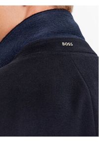 BOSS - Boss Płaszcz wełniany H-Hyde-234 50502327 Granatowy Slim Fit. Kolor: niebieski. Materiał: wełna #7