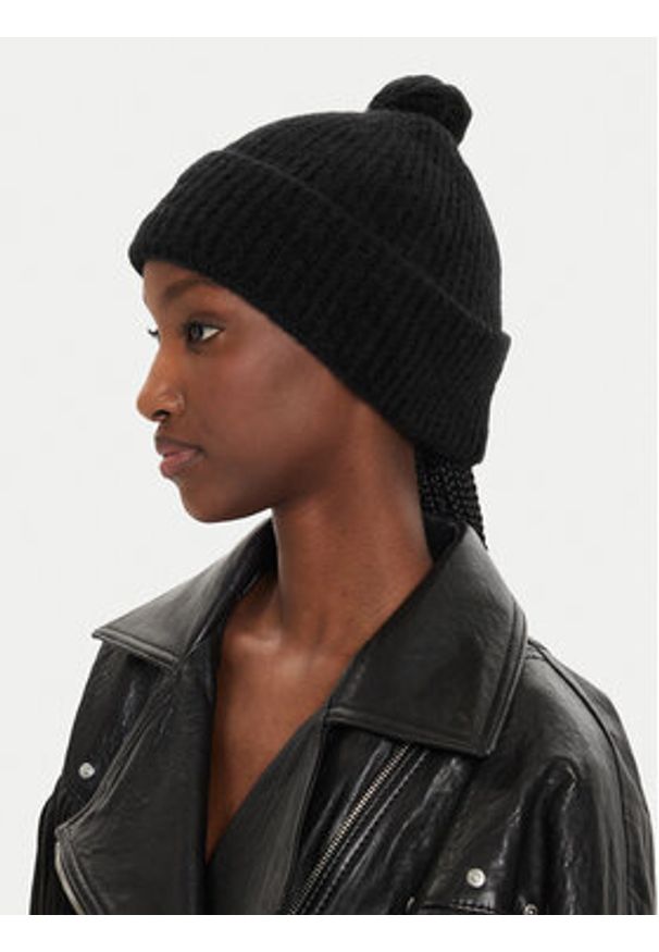 Calvin Klein Czapka Embroidery Airy K60K612586 Czarny. Kolor: czarny. Materiał: wełna