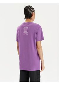 Champion T-Shirt 117207 Fioletowy Oversize. Kolor: fioletowy. Materiał: bawełna