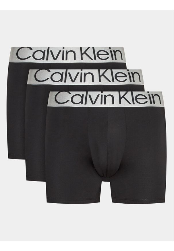 Calvin Klein Underwear Komplet 3 par bokserek 000NB3075A Czarny. Kolor: czarny. Materiał: syntetyk