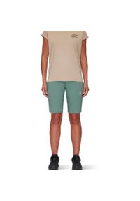 Spodenki trekkingowe damskie Mammut Runbold Roll Cuff. Kolor: zielony
