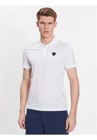 EA7 Emporio Armani Polo 3RPF40 PJNTZ 1100 Biały Regular Fit. Typ kołnierza: polo. Kolor: biały. Materiał: bawełna #1