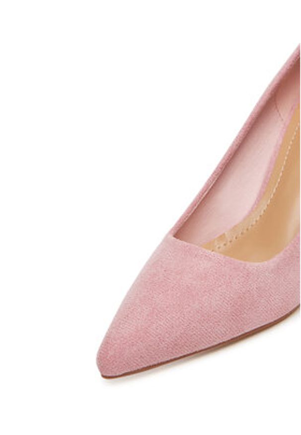 DeeZee Szpilki BK-0807 Różowy. Kolor: różowy. Materiał: materiał. Obcas: na szpilce