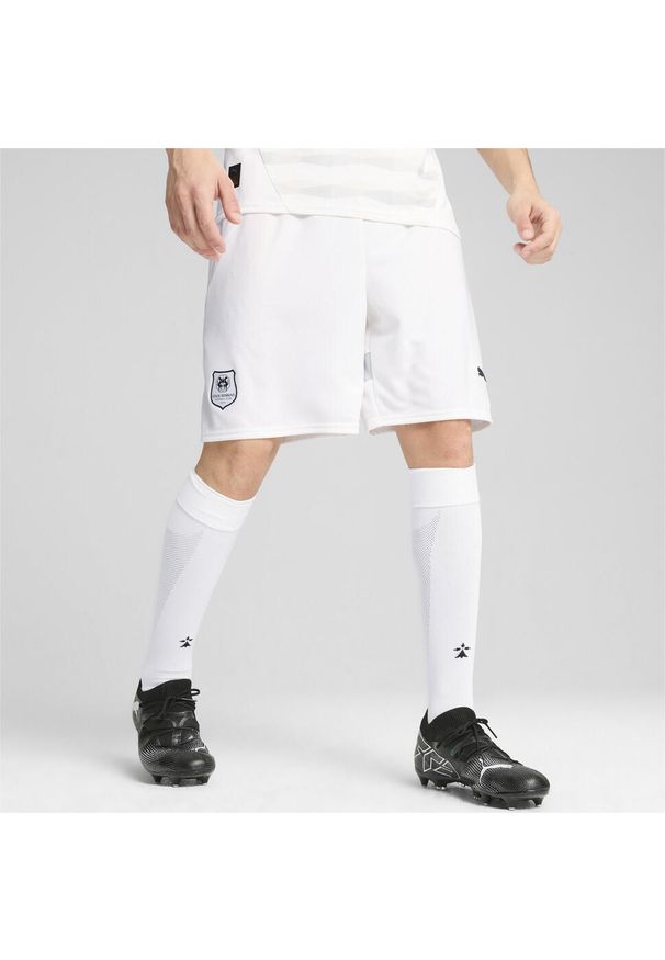 Puma - Męskie szorty Stade Rennais F.C. 24/25 PUMA White Black. Kolor: czarny, biały, wielokolorowy. Sport: piłka nożna