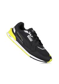 Buty do chodzenia męskie Puma MAPF1 Racer. Zapięcie: sznurówki. Kolor: czarny. Materiał: materiał, syntetyk. Szerokość cholewki: normalna. Sport: turystyka piesza