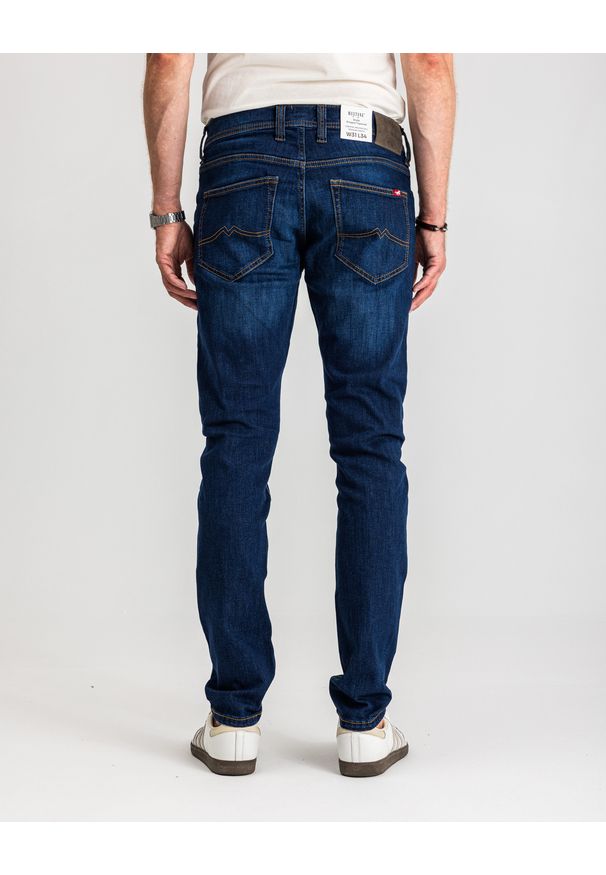 Męskie Spodnie Jeansowe Mustang Style Oregon Tapered Denim Blue 1017123 5000 882