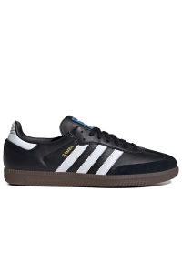 Adidas - Buty adidas Originals Samba B75807 - czarne. Okazja: na co dzień. Zapięcie: sznurówki. Kolor: czarny. Materiał: zamsz, skóra, syntetyk, guma. Szerokość cholewki: normalna