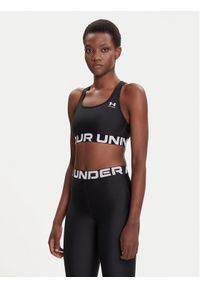 Under Armour Biustonosz sportowy Ua Hg Authentics Mid Branded 1383544-001 Czarny Compression Fit. Kolor: czarny. Materiał: syntetyk