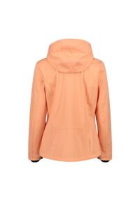 Kurtka damska turystyczna CMP 39A5016. Typ kołnierza: kaptur. Kolor: wielokolorowy, żółty, pomarańczowy. Materiał: softshell. Sport: turystyka piesza