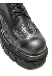 NEW ROCK Sneakersy M-1553-S1 Czarny. Kolor: czarny. Materiał: skóra #6
