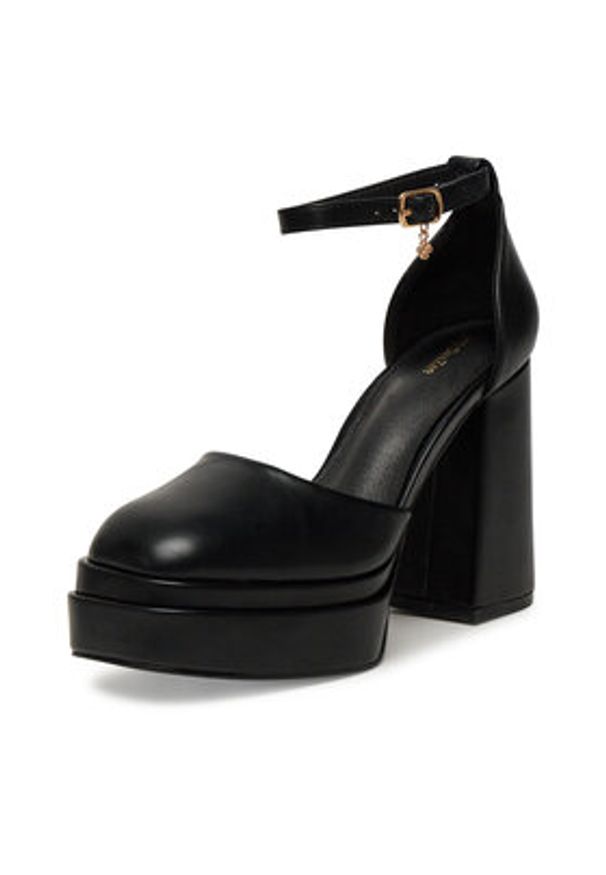 DeeZee Czółenka LW85478-6 Czarny. Kolor: czarny. Materiał: skóra