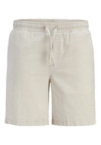 Jack & Jones Szorty materiałowe Jaiden 12293768 Beżowy Relaxed Fit. Kolor: beżowy. Materiał: bawełna #8