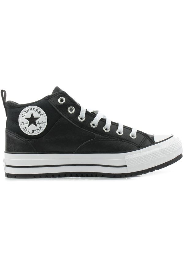 Buty Converse Ctas Malden Street Boot Mid, Dla obu płci. Kolor: czarny. Materiał: skóra ekologiczna, materiał. Sport: fitness