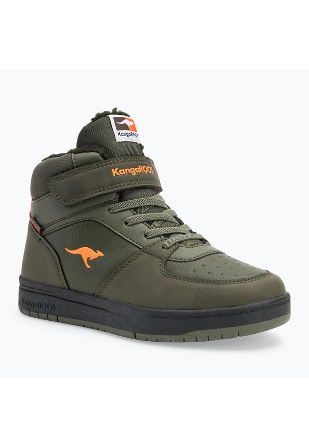 KangaRoos - Buty dziecięce KangaROOS K-CP Bound Mid EV. Kolor: zielony. Sport: turystyka piesza
