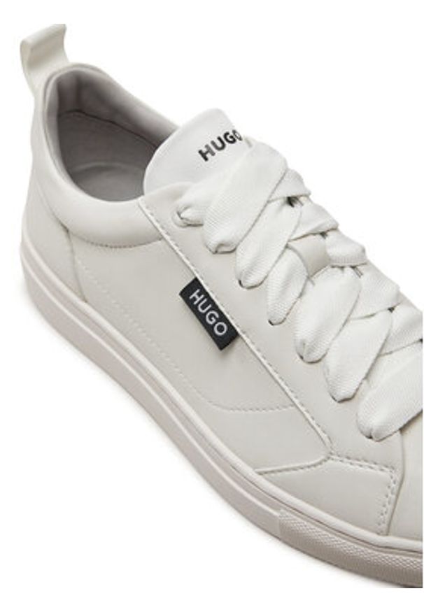 Hugo Sneakersy Morrie_Tenn 50523527 10263296 01 Biały. Kolor: biały. Materiał: skóra
